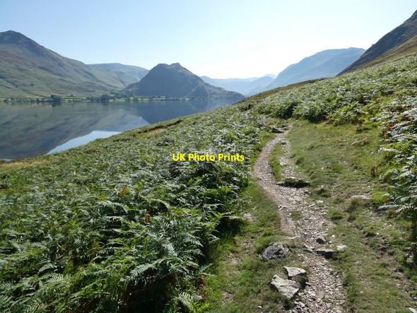 Photo 6"x4" Path up the eastern shore of Crummock Water Loweswater\/NY1420 c2021