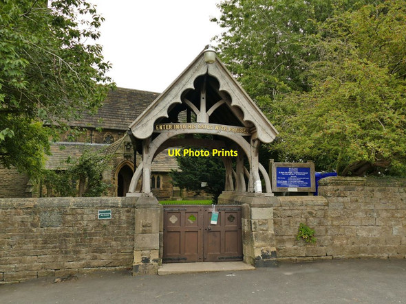 Photo 6"x4" Carleton St Mary: lychgate Skipton c2021