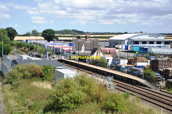 Photo 6"x4" Ridgmont Station from the A507 bridge Brogborough c2018