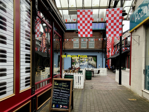 Photo 6"x4" Tyrone flags, Omagh Omagh c2021