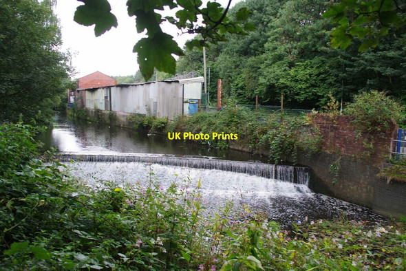 Photo 6"x4" Weir on the River Irk Manchester c2021