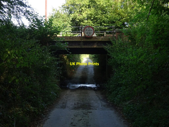 Photo 6"x4" Railway bridge on very minor road north of Middle Heldre Brunant\/SJ2809 c2021