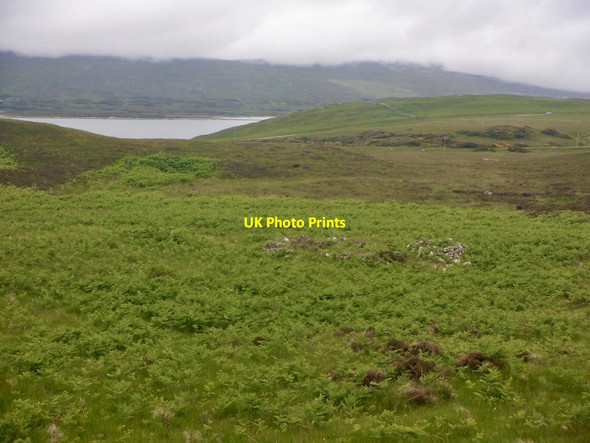 Photo 6"x4" Ruined enclosure, Heilam Loch a' Gharbh-bhaid c2021