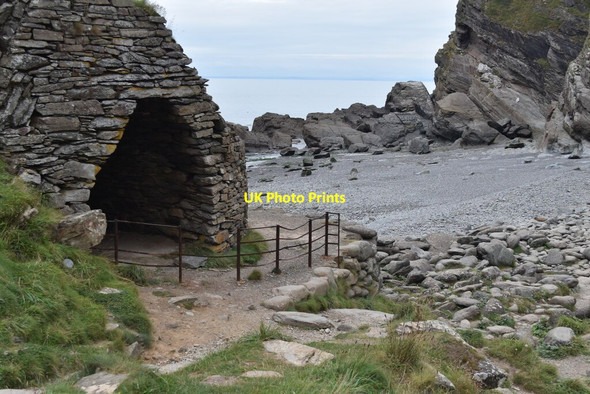 Photo 6"x4" Kiln and beach at Heddon\u00e2\u0080\u0099s Mouth Martinhoe c2021