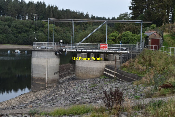 Photo 6"x4" Outlet tower at Wistlandpound Reservoir Stowford\/SS6541 c2021