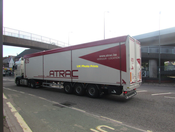 Photo 6"x4" Atrac articulated lorry in Crindau, Newport, a long way from home Newport\/Casnewydd c2021
