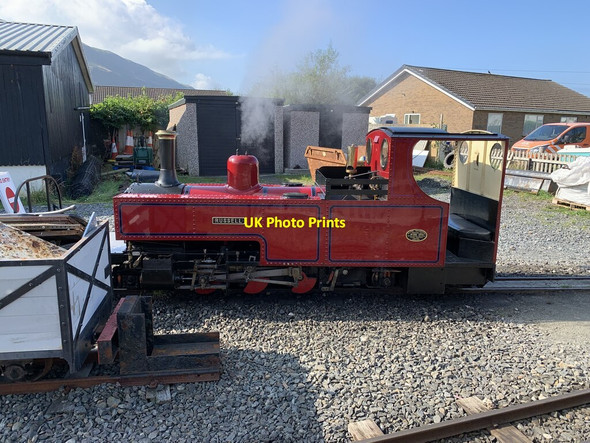 Photo 6"x4" Narrow gauge locomotive Russell at Fairbourne Friog\/SH6112 c2021