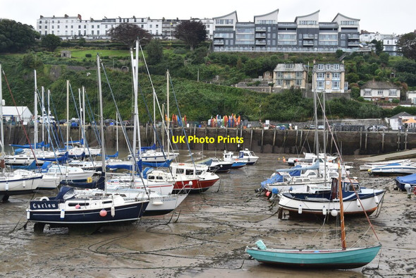 Photo 6"x4" Ilfracombe Harbour, low tide Ilfracombe c2021