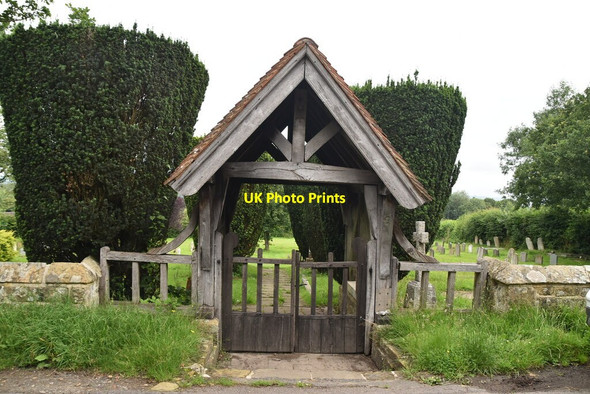 Photo 6"x4" Lych gate, Chiddingstone Cemetery Chiddingstone c2021