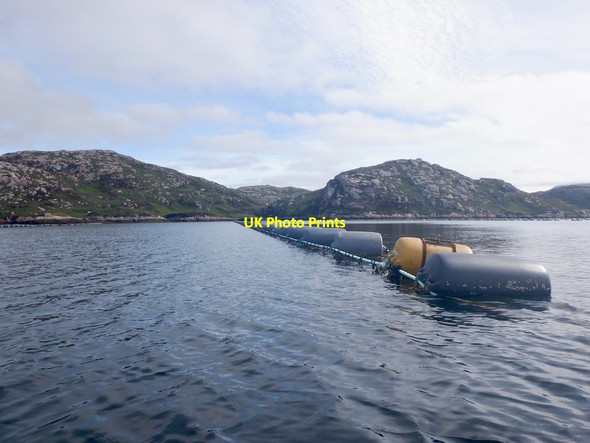 Photo 6"x4" Mussel farm, Loch Laxford Foindle c2021