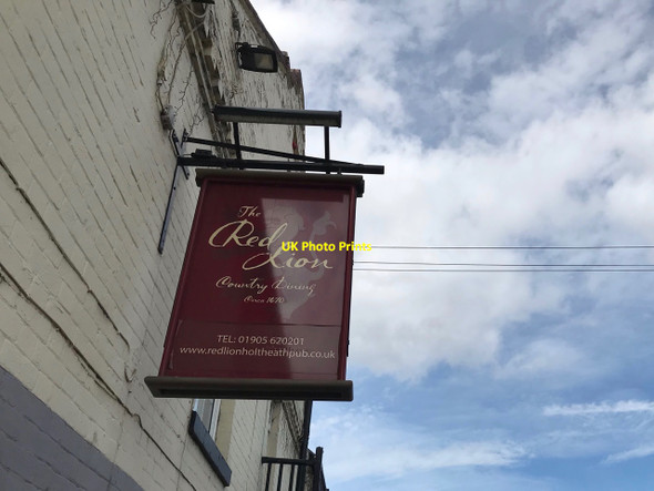 Photo 6"x4" The sign of The Red Lion Holt Heath\/SO8163 c2021