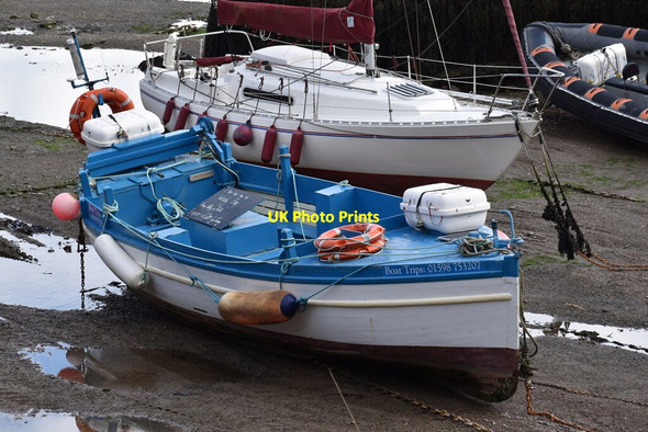 Photo 6"x4" Boats in Lynmouth Harbour Lynton c2021