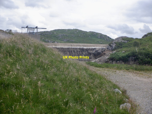 Photo 6"x4" Rannoch Dam Allt na Claise Brice c2021