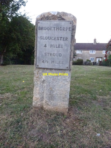 Photo 6"x4" Old Milestone, Brookthorpe Brookthorpe c2021