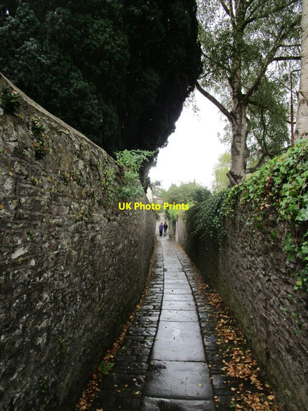 Photo 6"x4" Footpath to Gaol Lane, Shepton Mallet Shepton Mallet c2021