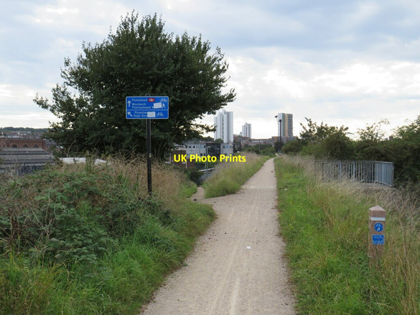 Photo 6"x4" Ridgeway path, Plumstead Woolwich c2021
