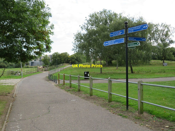 Photo 6"x4" Green Chain Walk, Thamesmead Thamesmead c2021
