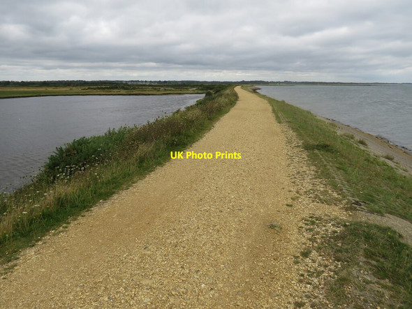 Photo 6"x4" Solent Way along the bank of The Solent, near Lymington Waterford\/SZ3394 c2021