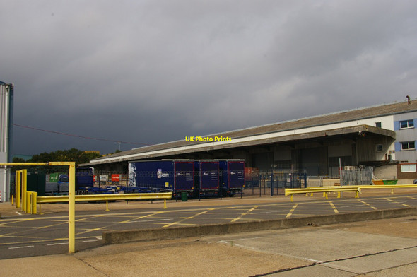 Photo 6"x4" Depots and car parks along Parker Avenue, Felixstowe The Port of Felixstowe c2021
