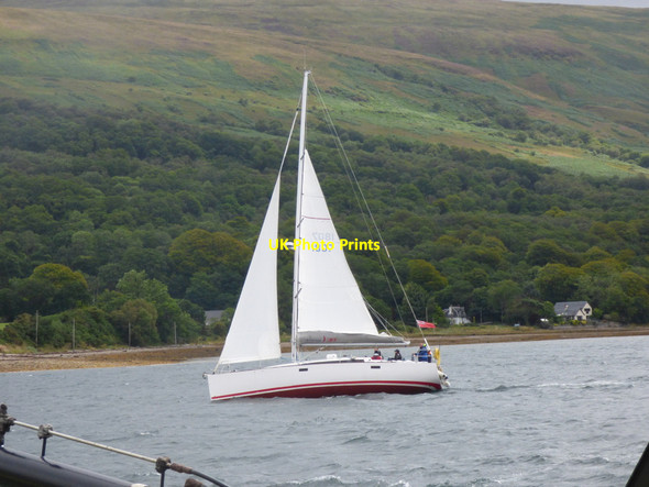 Photo 6"x4" Yacht in the Kyles of Bute Colintraive c2021