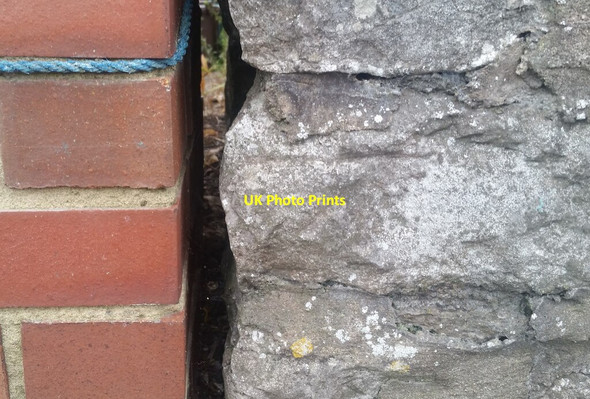 Photo 6"x4" Ordnance Survey Cut Mark Clevedon c2021