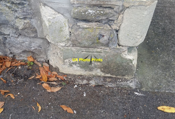 Photo 6"x4" Ordnance Survey Cut Mark Clevedon c2021 P4