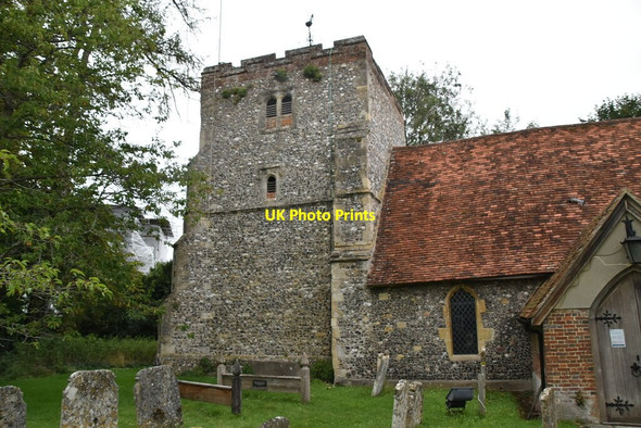 Photo 6"x4" Church of St Mary Turville c2020