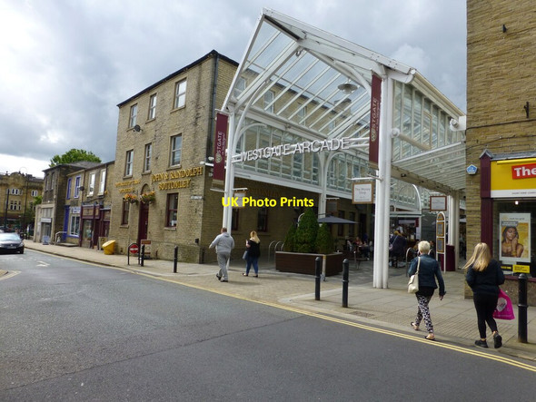 Photo 6"x4" Westgate Arcade on Market Street Halifax c2017