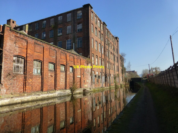 Photo 6"x4" Derelict factory on the Huddersfield Narrow Canal Ashton-Under-Lyne c2019