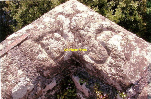 Photo 6"x4" Old Boundary Marker on Staverton Bridge Shinner's Bridge c2011