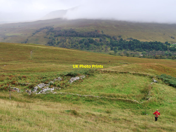 Photo 6"x4" Old sheepfold above Glen Spean Achluachrach c2021