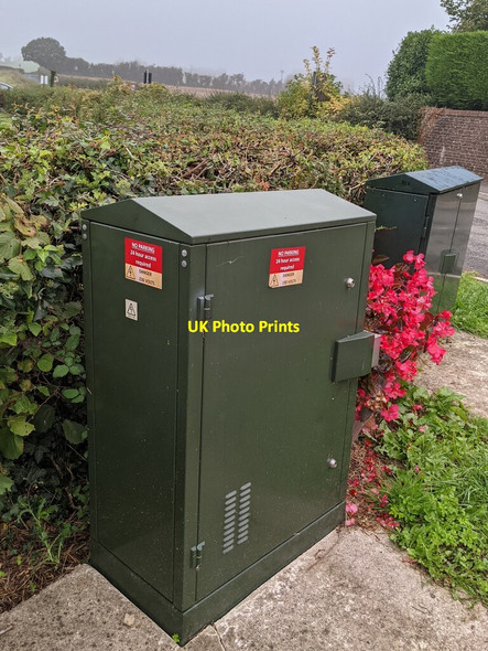Photo 6"x4" Telecoms cabinets, Earlswood Road, Shirenewton Shirenewton c2021