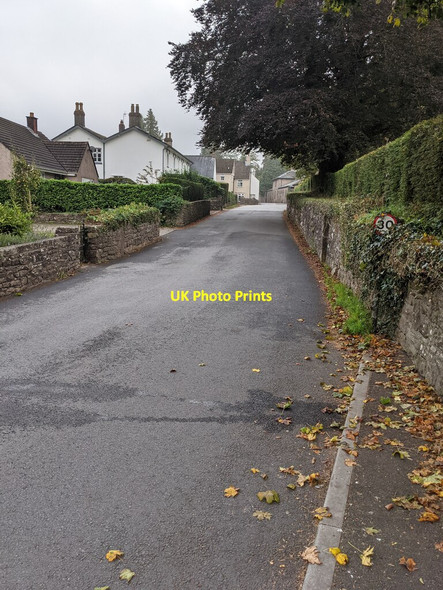 Photo 6"x4" Partly-hidden 30 sign, Crick Road, Shirenewton Shirenewton c2021