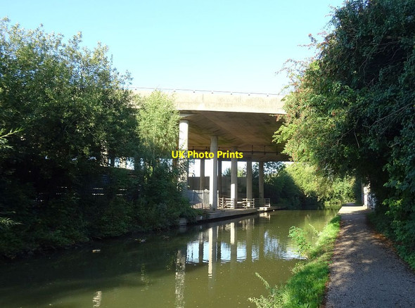 Photo 6"x4" M6 Overbridge Bedworth c2021