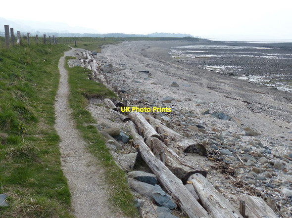 Photo 6"x4" Wales Coast Path along Lavan Sands Llanfairfechan c2019