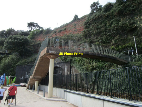 Photo 6"x4" Footbridge over the railway, Dawlish Dawlish c2021