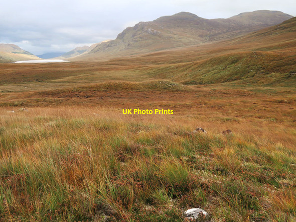 Photo 6"x4" Moorland west of Beinn a' Chlachair Torgulbin c2021