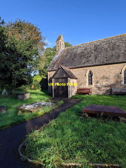Photo 6"x4" Path to the entrance to St Matthew's Church, Monkswood Monkswood\/SO3402 c2021