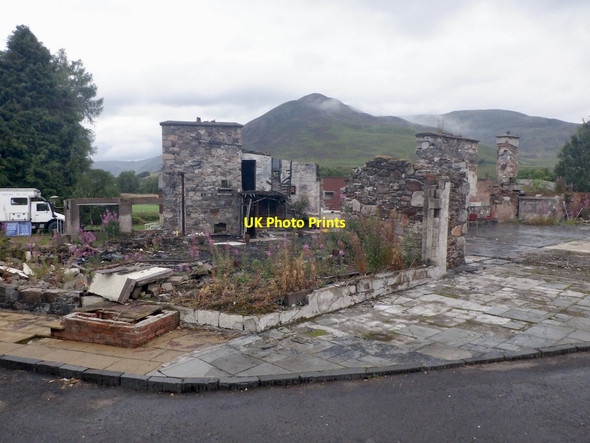 Photo 6"x4" Ruins, Spittal of Glenshee Hotel Easter Binzean c2021