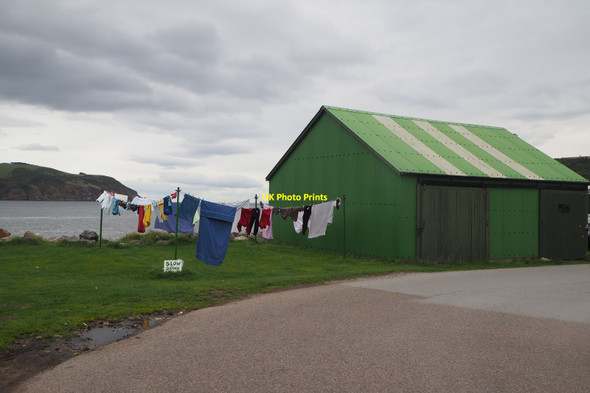 Photo 6"x4" Washing Line by the Cromarty Firth Cromarty\/NH7867 c2021