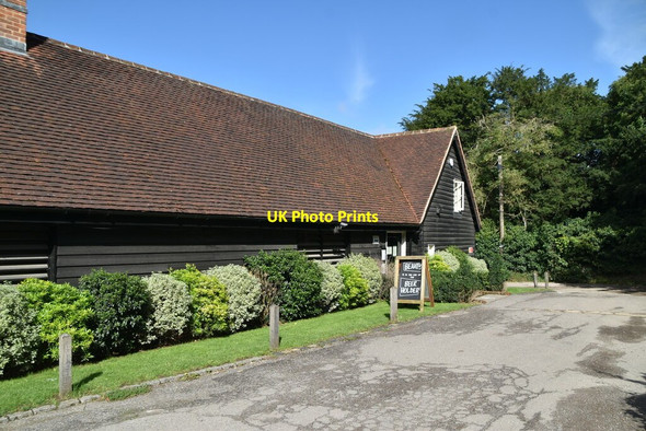 Photo 6"x4" Barn, Stag & Huntsmen Hambleden c2020