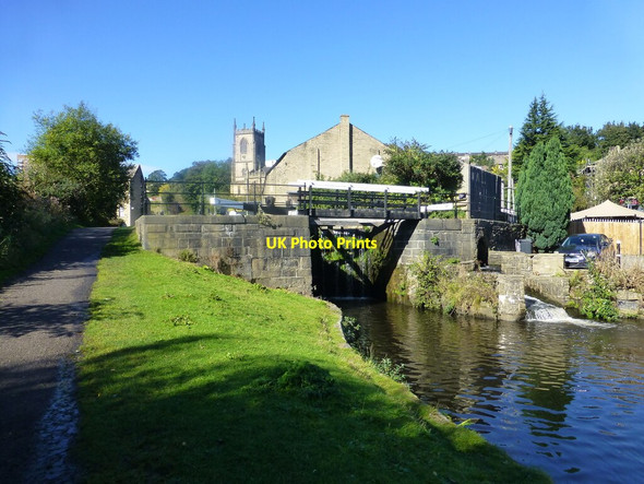 Photo 6"x4" No2 Lock on the Rochdale Canal Sowerby Bridge c2021