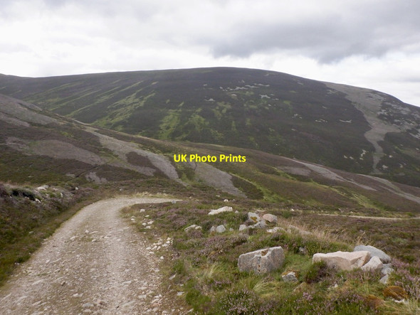 Photo 6"x4" Road above Glenlochsie Lodge Breac-reidh c2021