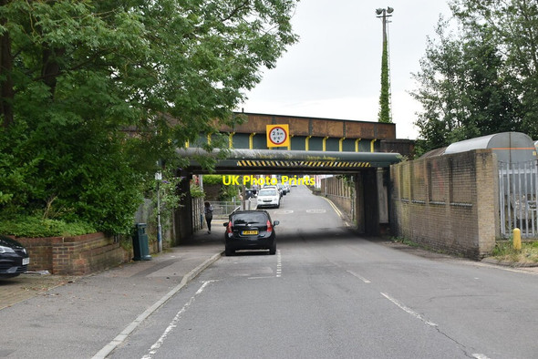Photo 6"x4" Railway bridge, Priory Rd Tonbridge c2021