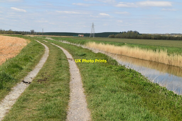 Photo 6"x4" Saxon Shore Way Stone in Oxney c2021
