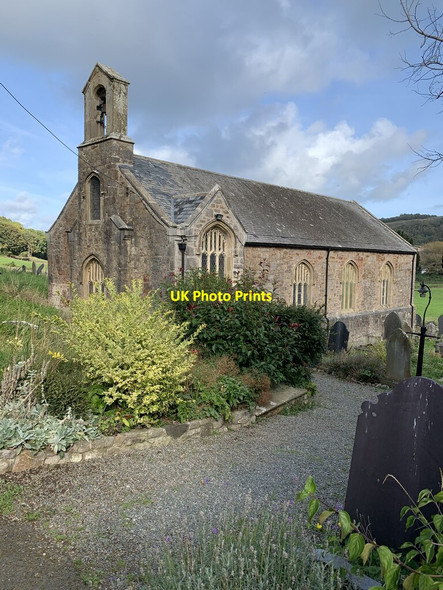 Photo 6"x4" St Cystennin's church Mochdre\/SH8278 c2021