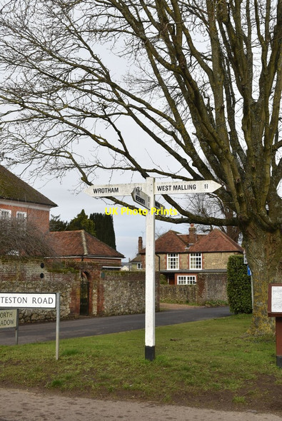 Photo 6"x4" Roadsign, Offham Offham\/TQ6557 c2021
