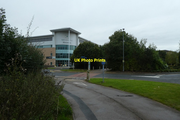 Photo 6"x4" Cycle path and Biocentre Heslington c2021