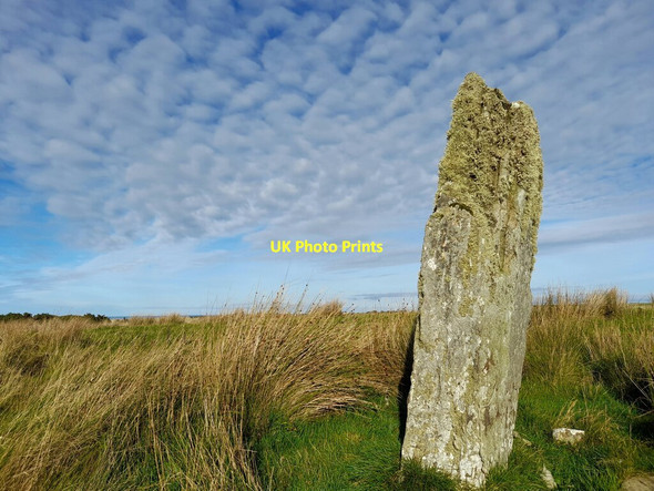 Photo 6"x4" Upper Dounreay Standing Stone Achreamie c2021
