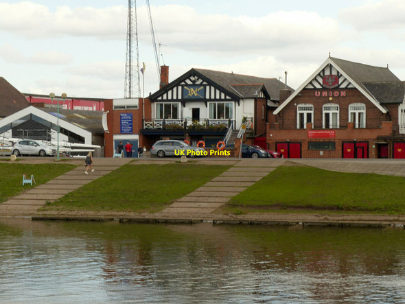 Photo 6"x4" Boathouses along the River Trent West Bridgford c2021